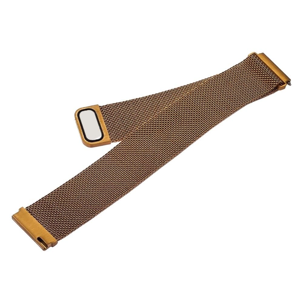 Ремешок Xiaomi Amazfit 20 mm, миланская петля, золотистий