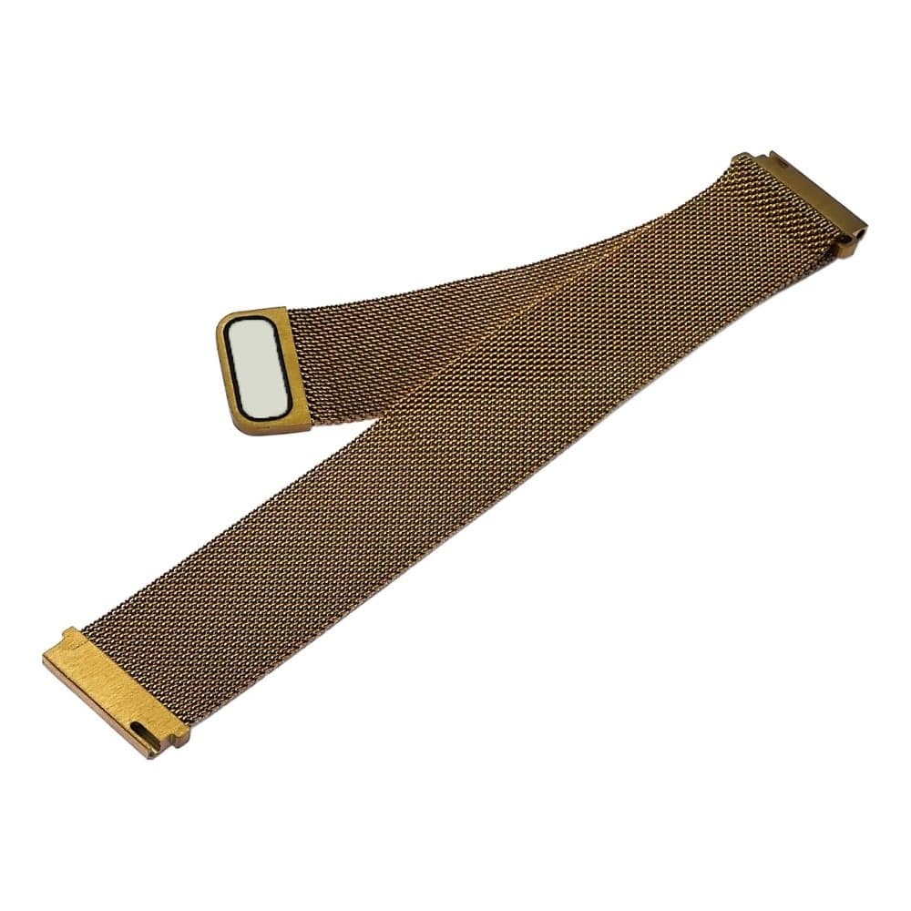 Ремешок Xiaomi Amazfit 22 mm, миланская петля, золотистий