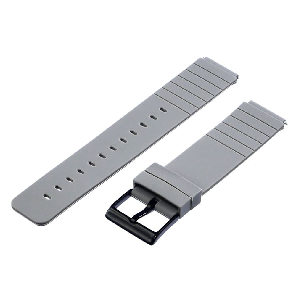 Ремешок Xiaomi Amazfit 18mm, силиконовый, сірий