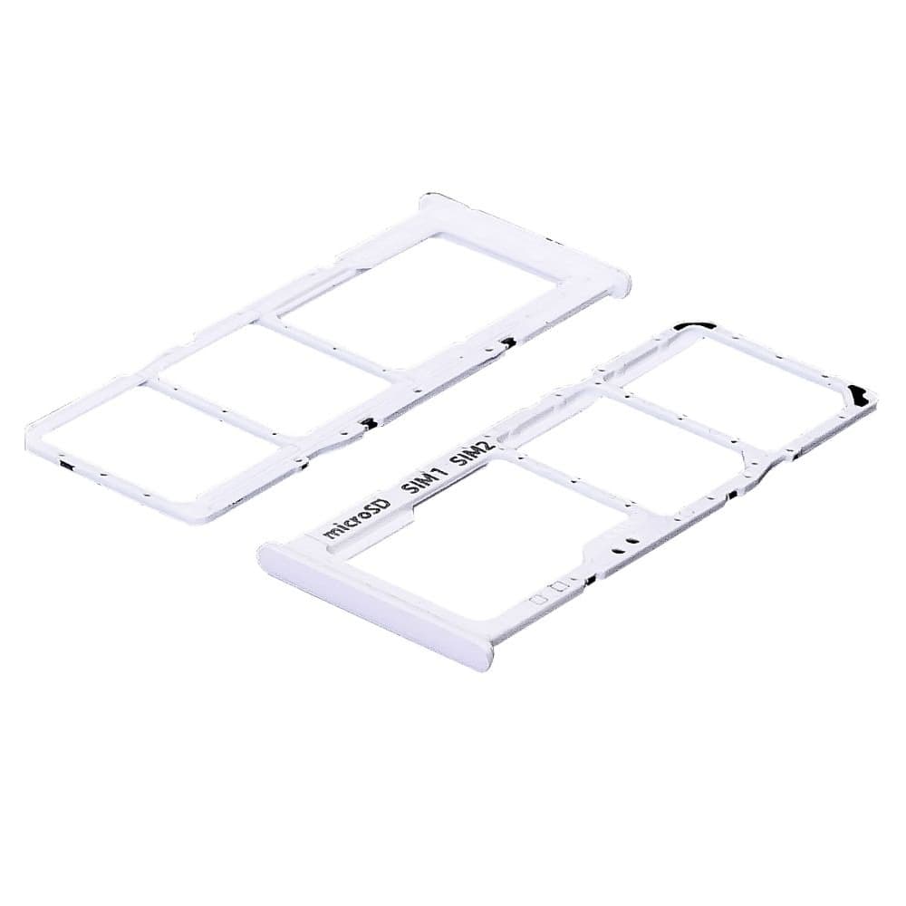 Тримач (лоток) SIM-карты Samsung SM-A207 Galaxy A20s, SM-A307 Galaxy A30s, білий, Original (PRC) | держатель СИМ-карты