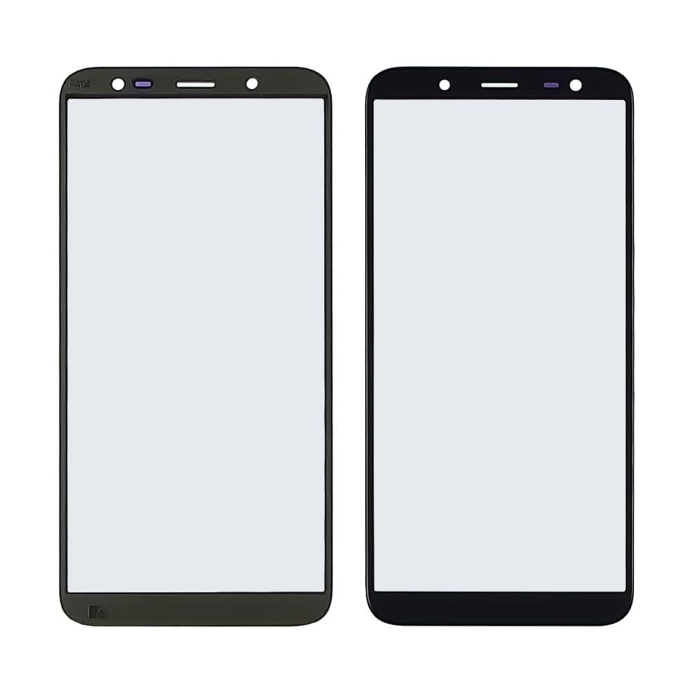 Стекло дисплея Samsung SM-J600 Galaxy J6, черное, с OCA-пленкой | стекло тачскрина