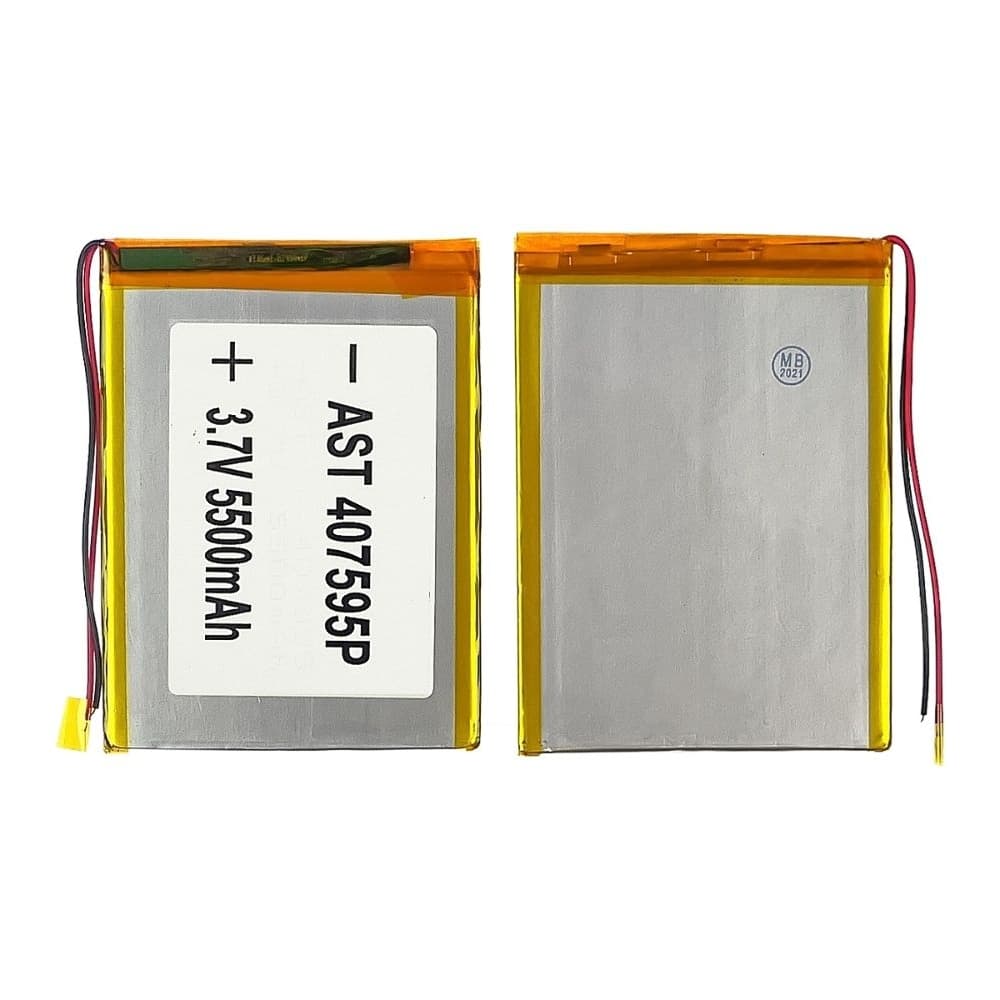 Акумулятор 407595P, універсальний, з контролером, 4 х 75 х 95 мм (3200 mAh), для планшета | АКБ, батарея, аккумулятор