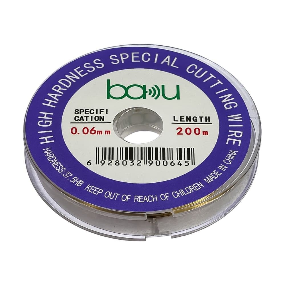 Проволока (струна) BAKU, 0.06 мм, 200 м, для разделения комплектов дисплей+тачскрин