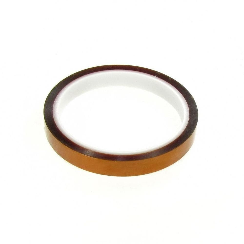 Термоскотч каптоновый, 12 мм | термостойкий скотч