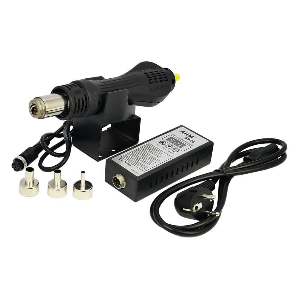 Термофен AIDA 8858, с портативным блоком управления, регулировка температуры 100 - 480 С, 300 Вт, 220В