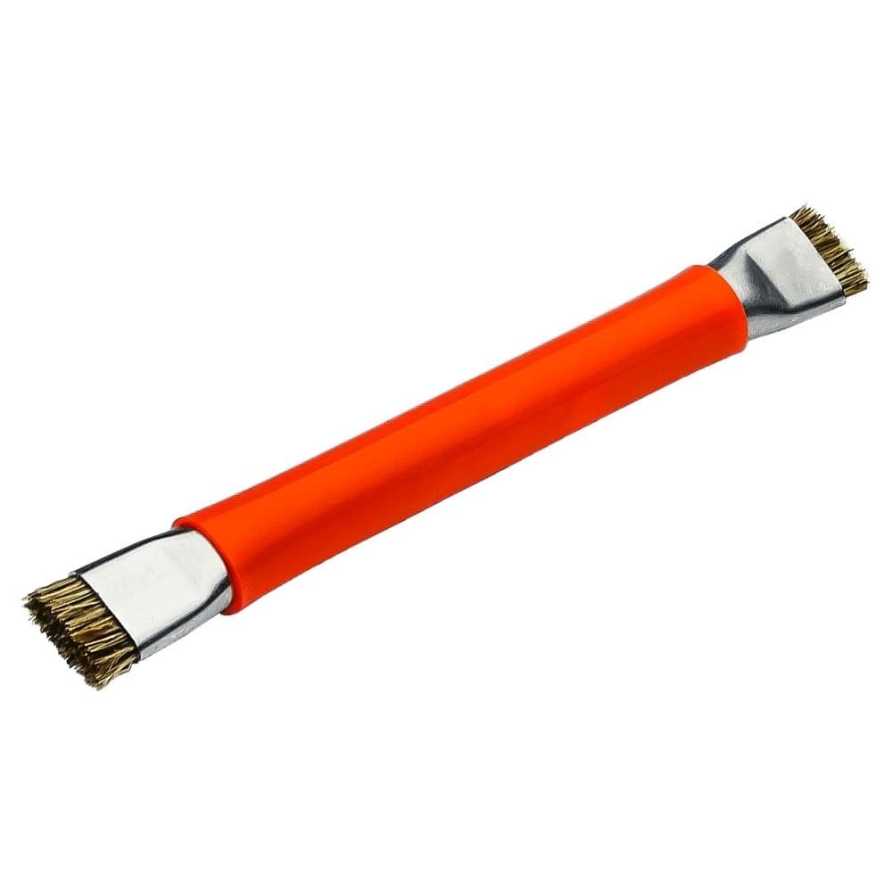 Щетка СС-01, антистатическая, в футляре, двухсторонняя, пластиковая, с металлической ручкой