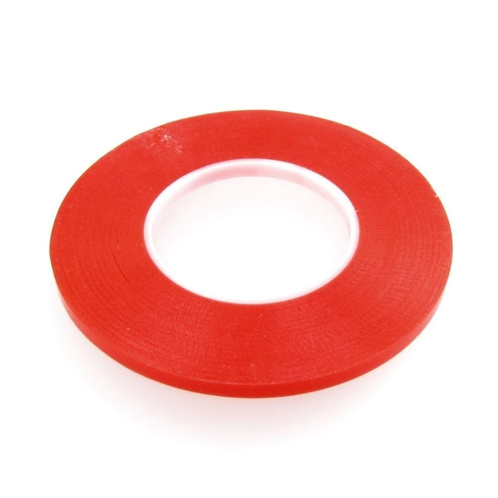 Скотч двусторонний 3M, прозрачный, для приклеивания аккумуляторов, дисплеев, тачскринов, 10 мм, рулон 50 м