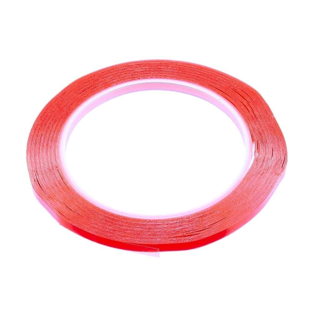 Скотч двусторонний 3M, прозрачный, для приклеивания аккумуляторов, дисплеев, тачскринов, 5 мм, рулон 25 м