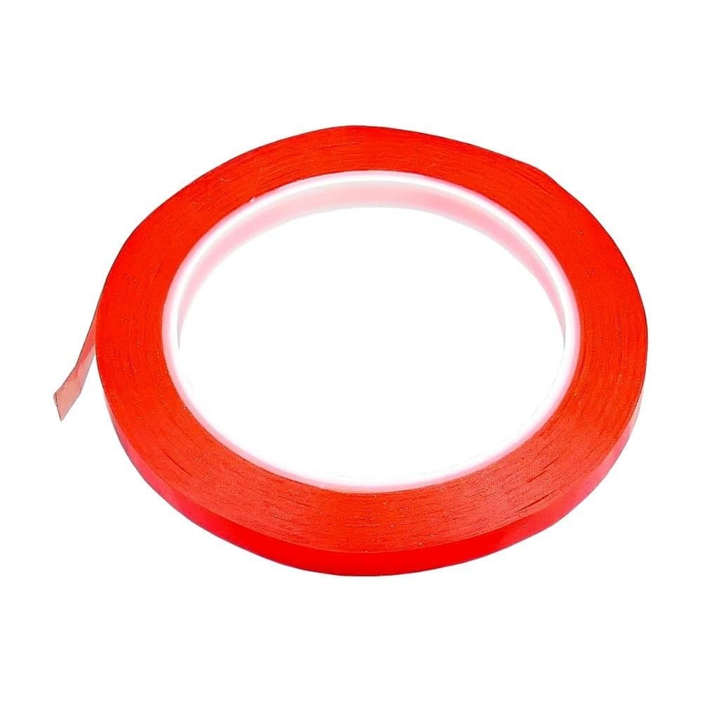 Скотч двусторонний 3M, прозрачный, для приклеивания аккумуляторов, дисплеев, тачскринов, 8 мм, рулон 25 м