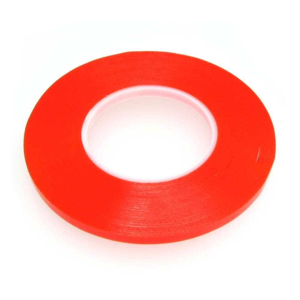 Скотч двусторонний 3M, прозрачный, для приклеивания аккумуляторов, дисплеев, тачскринов, 8 мм, рулон 50 м