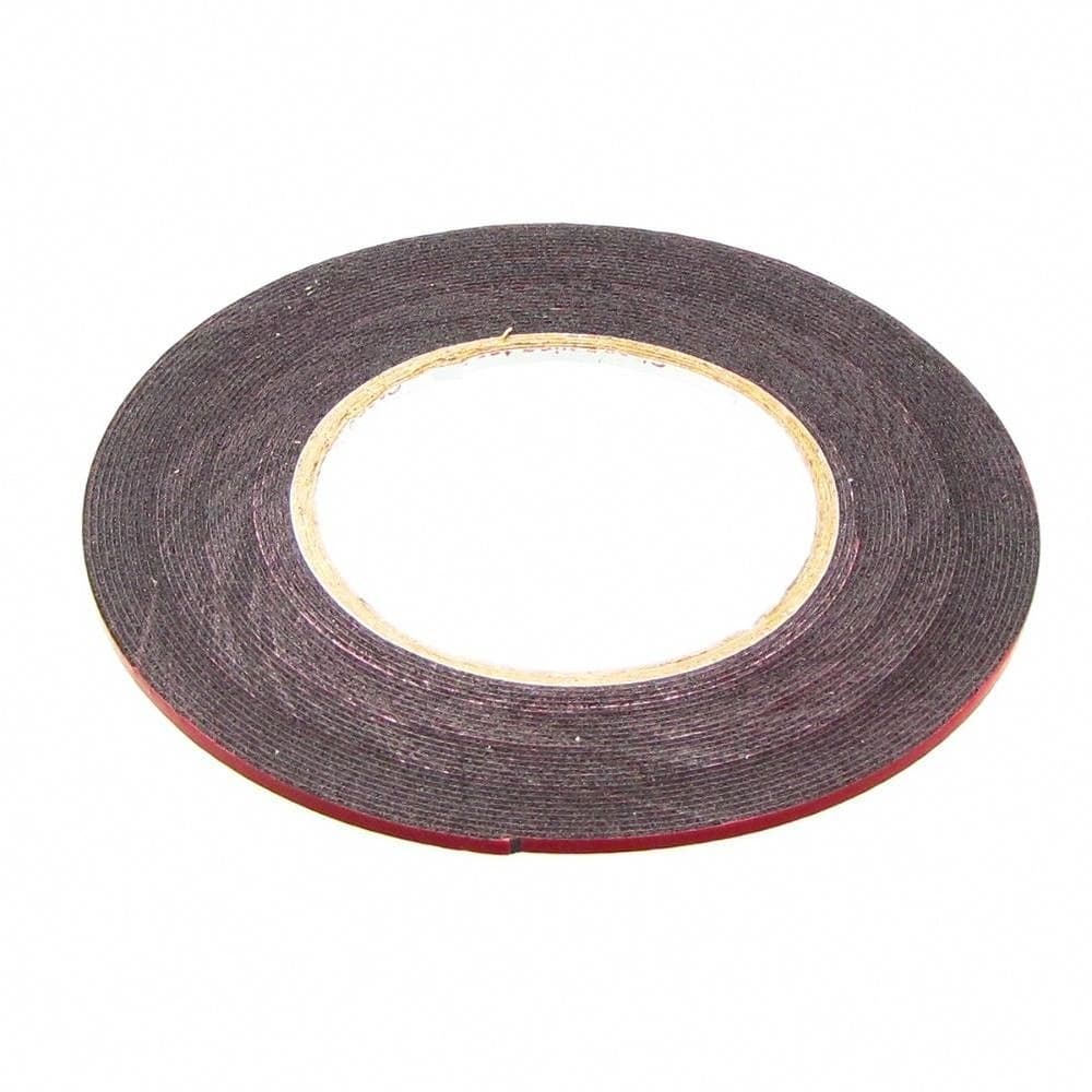 Скотч двусторонний 3M, красный, на полиуретановой основе, 3 x 1 мм