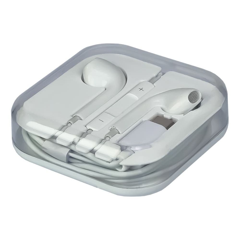 Наушники разъем Type-C (работают при остутствии разъема AUX-кабель 3.5), белые