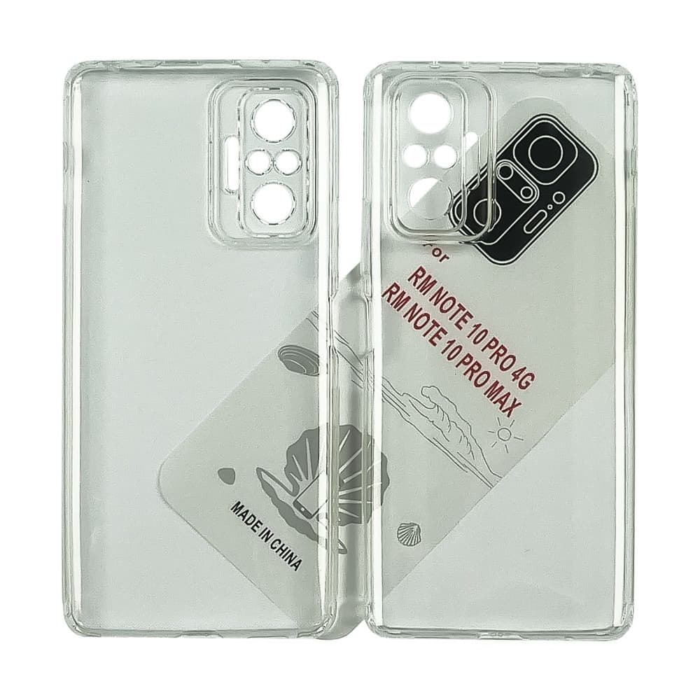 Чехол Xiaomi Redmi Note 10 Pro, M2101K6G, M2101K6R, Redmi Note 10 Pro Max, M2101K6I, силиконовый, KST, прозрачный