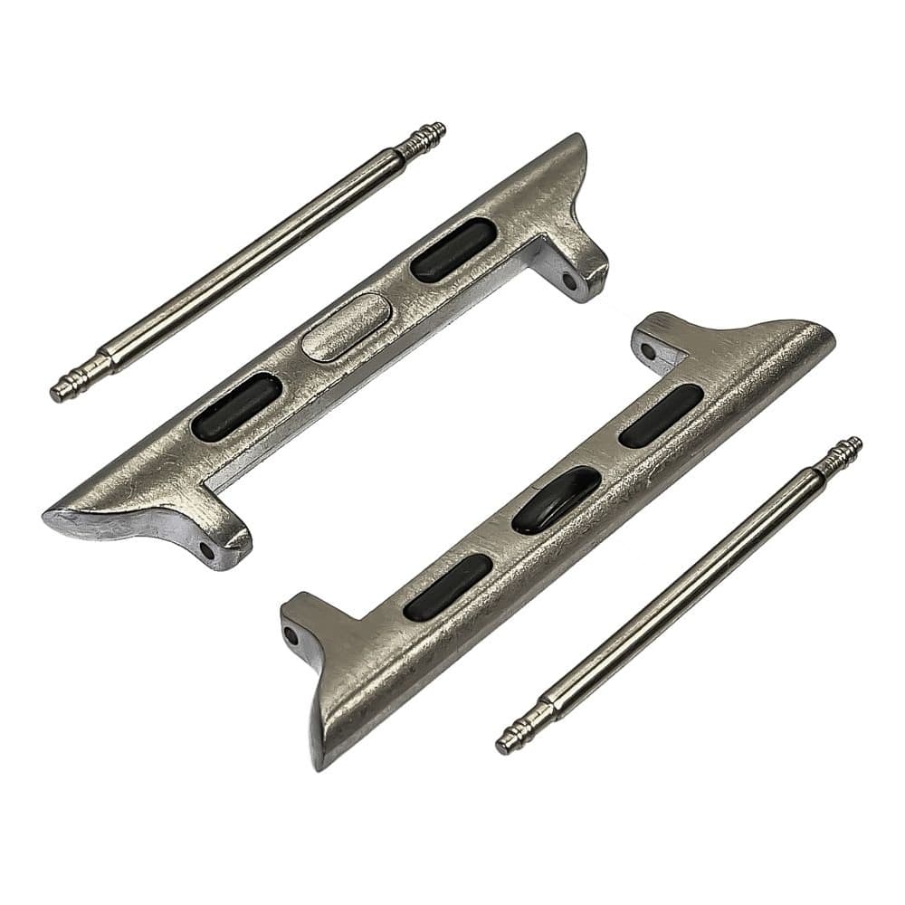 Переходник на универсальный ремешок для Apple Watch 38mm, 40mm на шпильке, серебристый