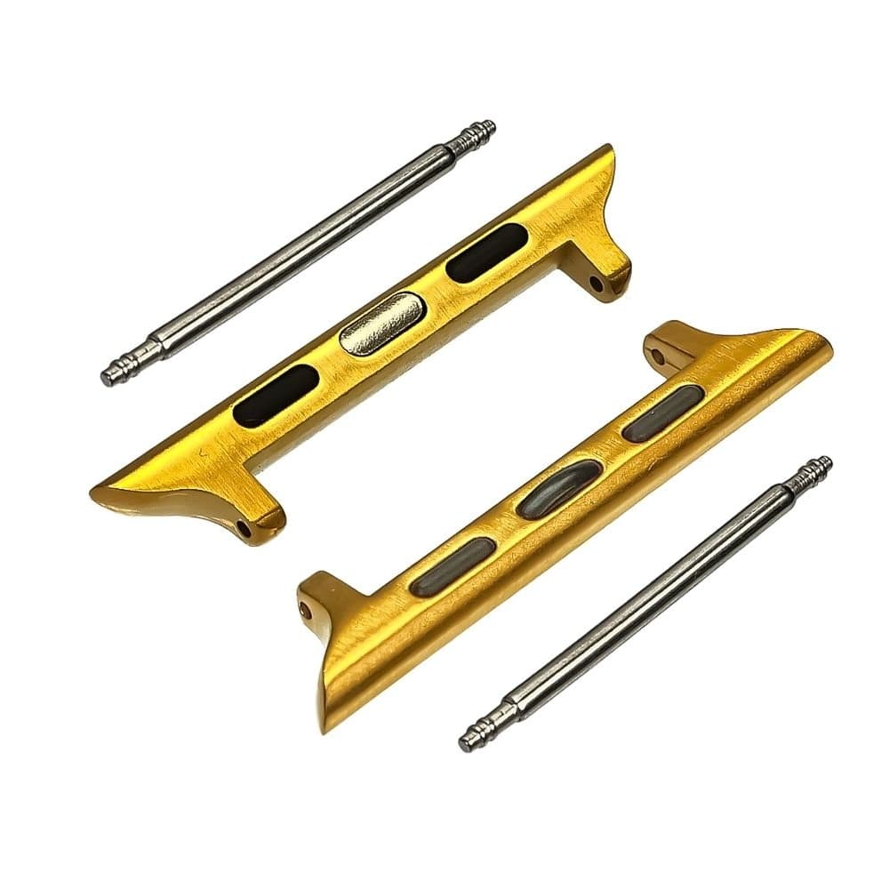 Переходник на универсальный ремешок для Apple Watch 42mm, 44mm на шпильке, золотистий