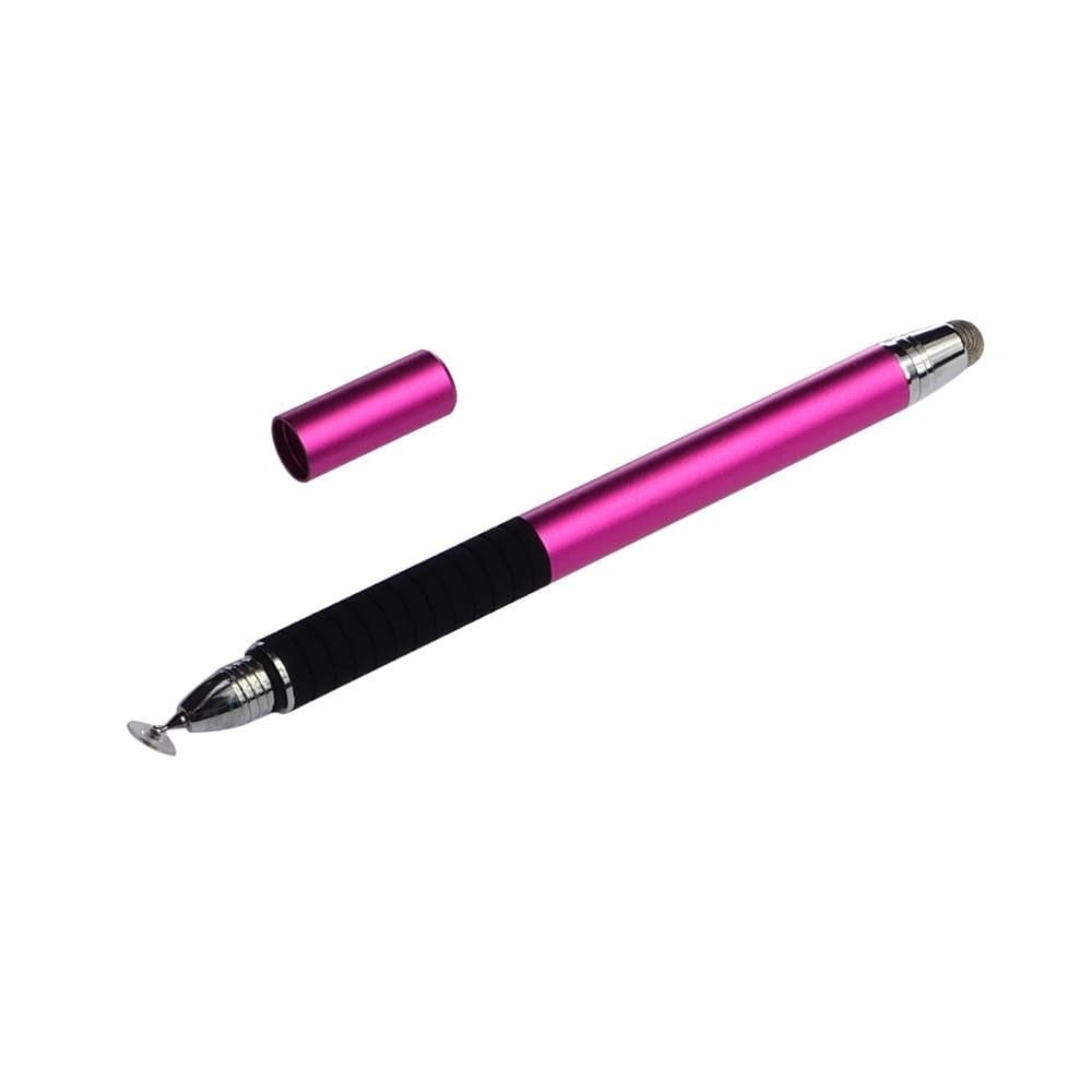 Стилус емкостный, высокоточный, Jot Pro, двусторонний, алюминиевый, розовый