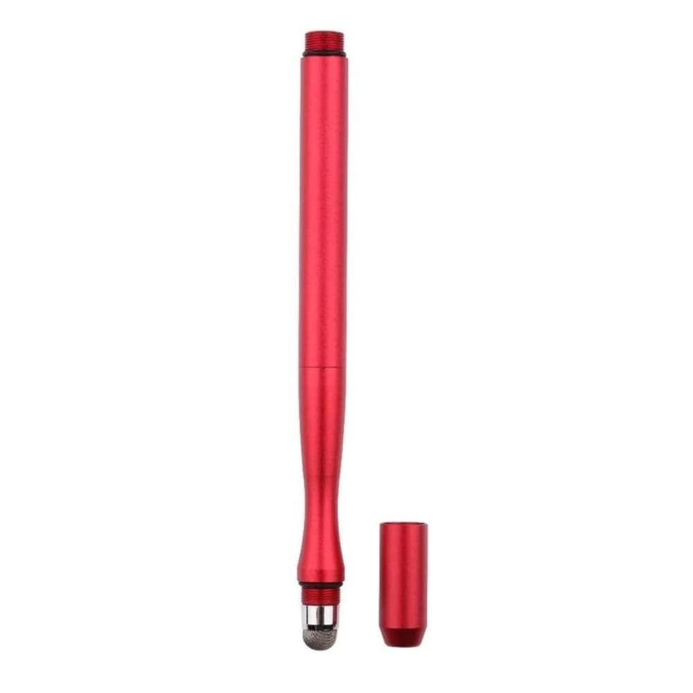 Стилус емкостный, высокоточный, Jot Pro, двусторонний, с изгибом, металлический, красный