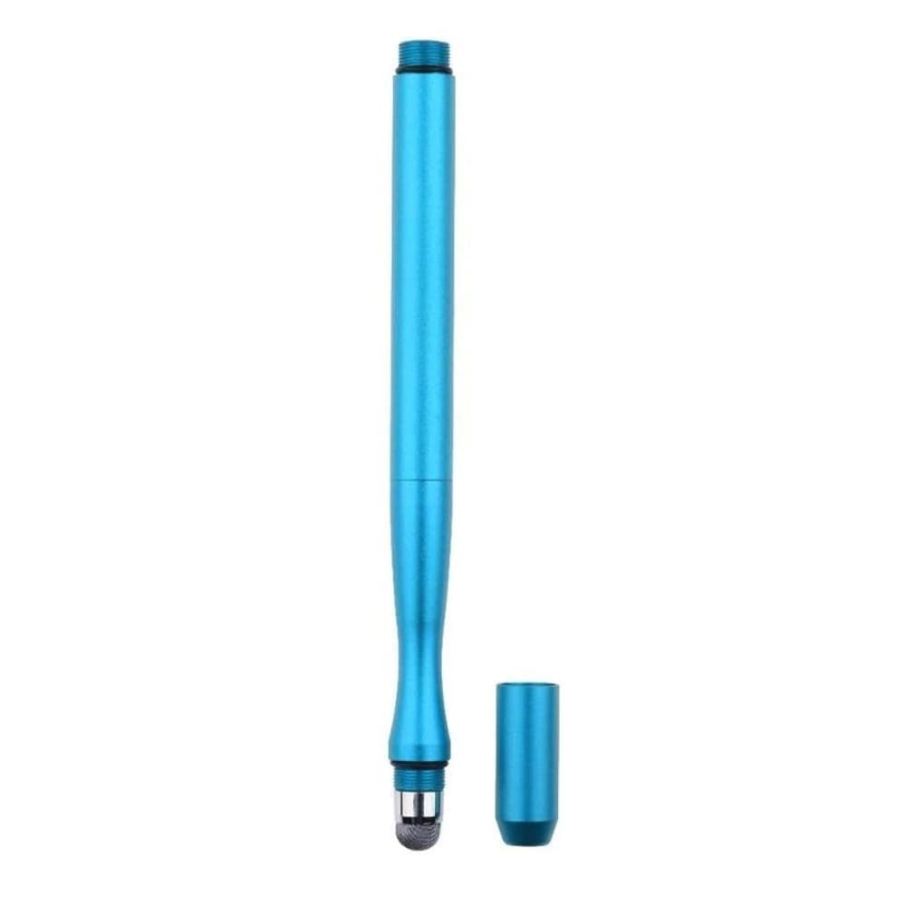 Стилус емкостный, высокоточный, Jot Pro, двусторонний, с изгибом, металлический, голубой