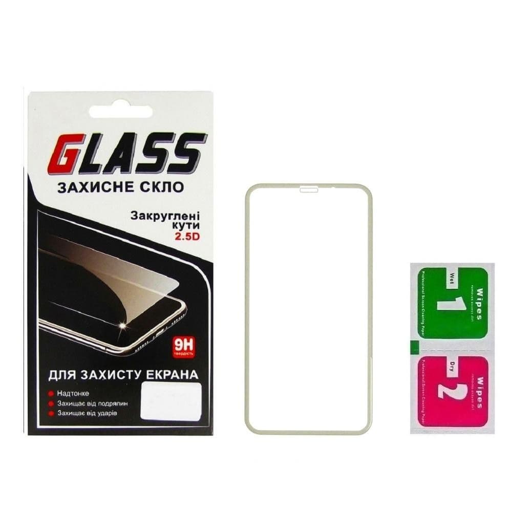 Захисне скло Apple iPhone 11, iPhone XR, чорне, Люкс, 0.3 мм, Titanium, iNobi, Full Glue, клей на усій поверхні, сумісне з чохлом | Закаленное защитное стекло