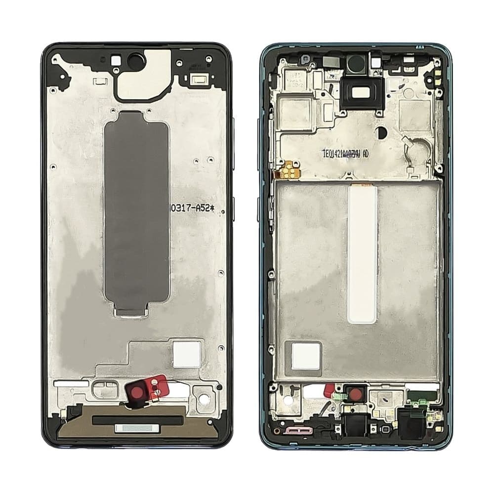 Рамка (основа) крепления дисплея Samsung SM-A525 Galaxy A52, SM-A526 Galaxy A52 5G, голубая, Awesome Blue, Original (PRC)