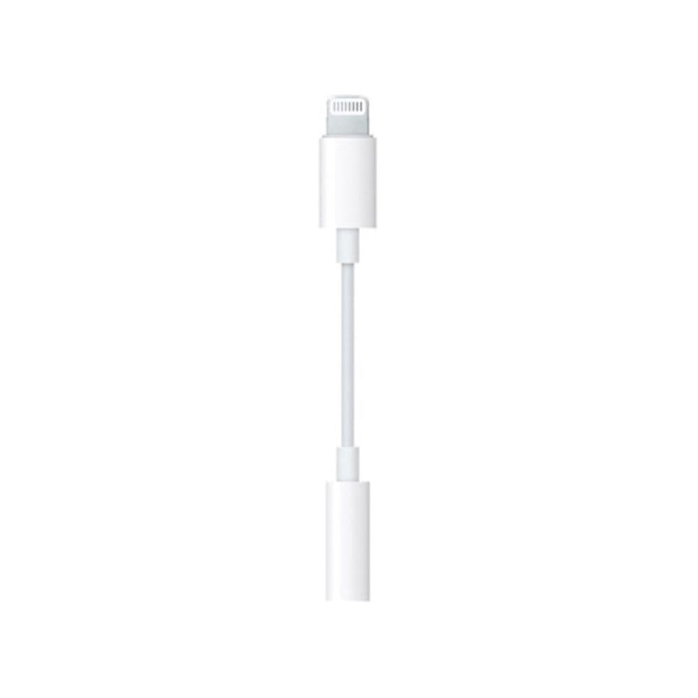 Переходник Apple Lightning - TRRS 3.5 (F), 10 см, білий (работает без блютуза)