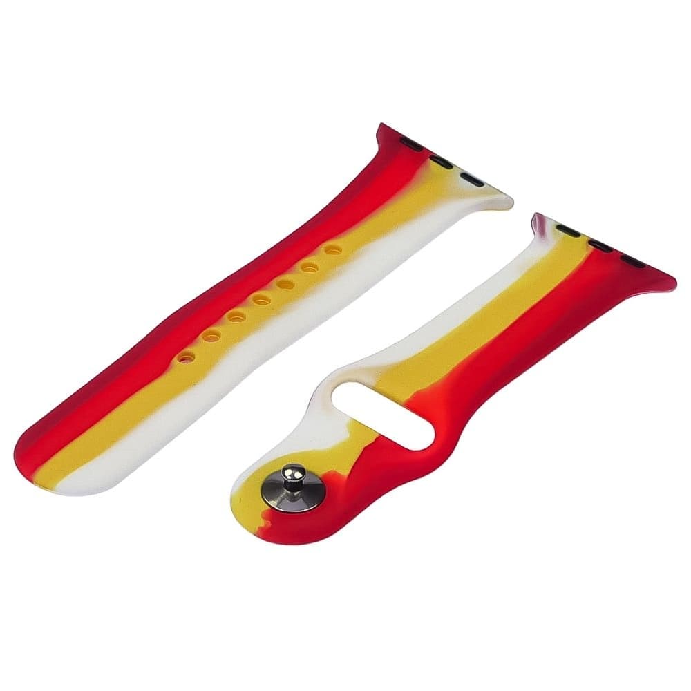 Ремінець силіконовий Rainbow для Apple Watch Sport Band 42, 44mm, розмір S | ремешок силиконовый