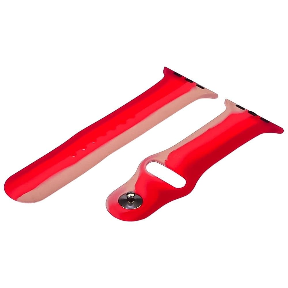 Ремінець силіконовий Rainbow для Apple Watch Sport Band 42, 44mm, розмір L | ремешок силиконовый