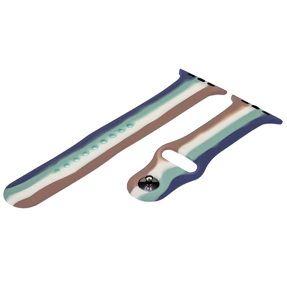 Ремінець силіконовий Rainbow для Apple Watch Sport Band 42, 44mm, розмір L | ремешок силиконовый