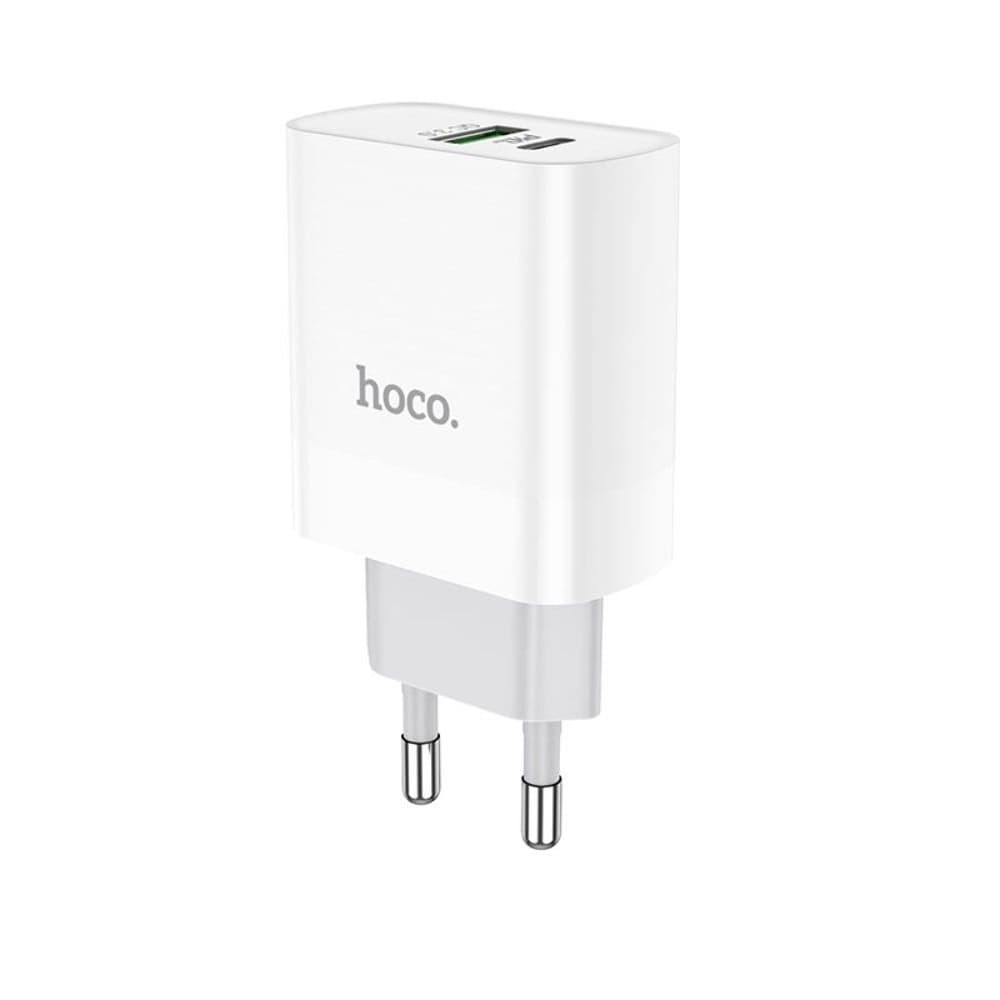 Сетевое зарядное устройство Hoco C80A, Power Delivery, Quick Charge 3.0, 3.0 А, 20 Вт, белое