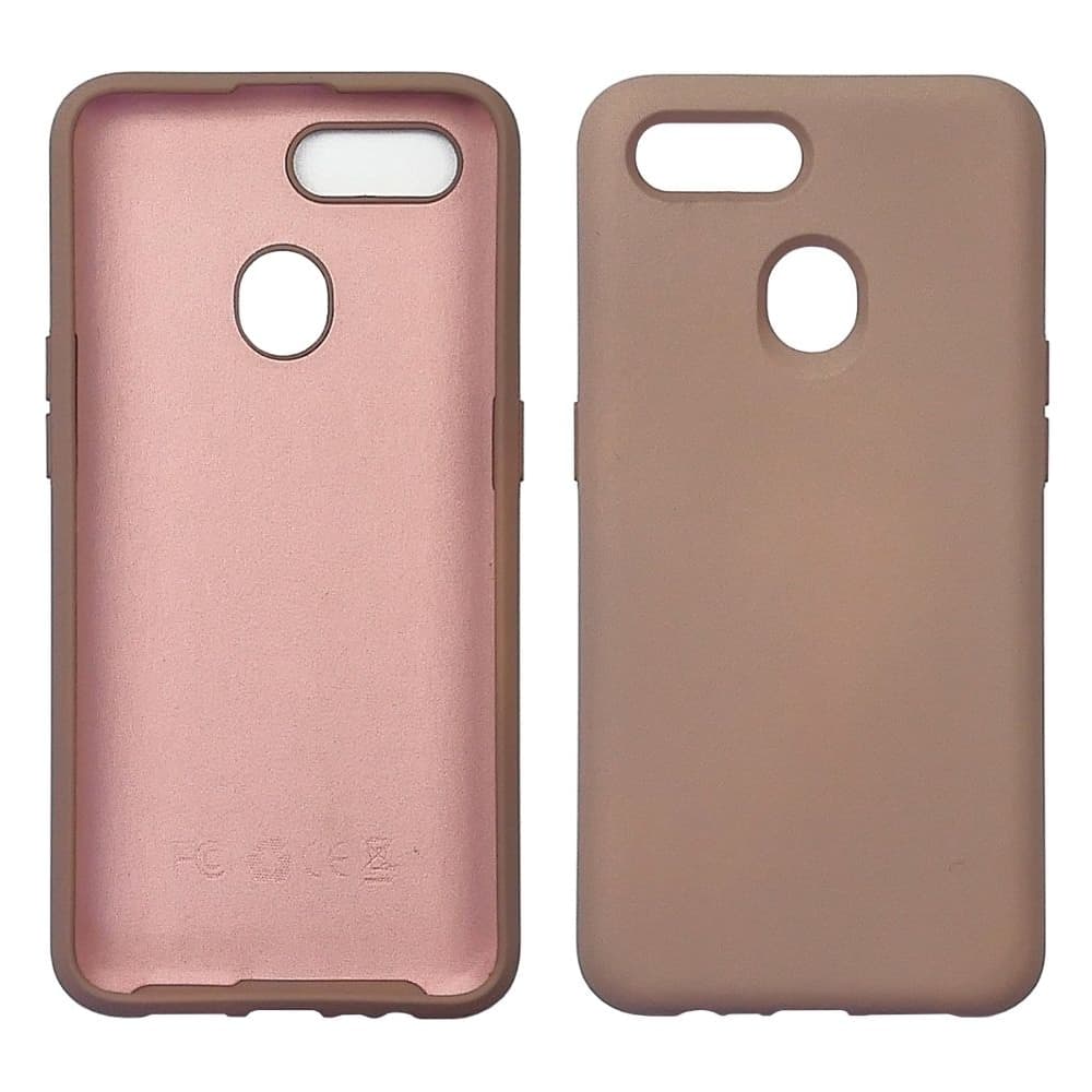 Чехол Oppo A12, силиконовый, Full Nano Silicone, розовый