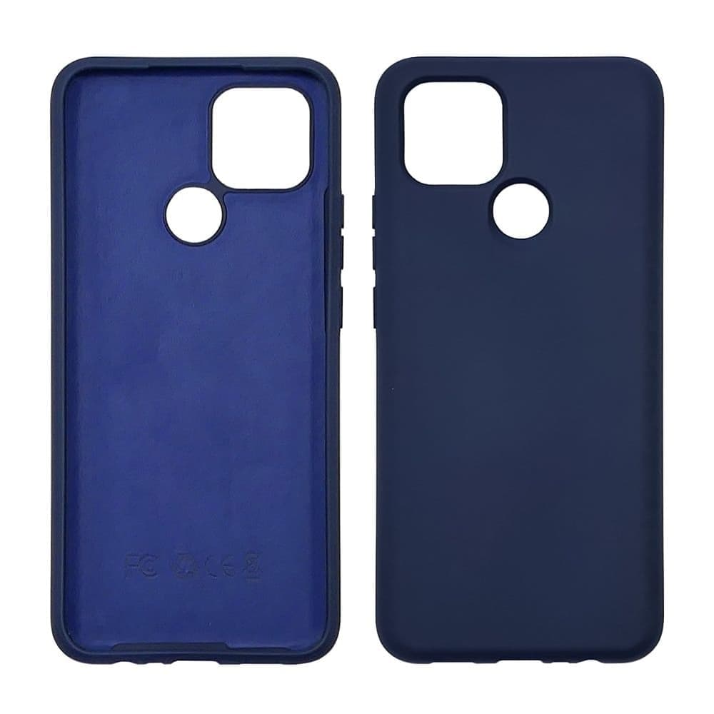 Чехол Oppo A15, A15s, силиконовый, Full Nano Silicone, синій