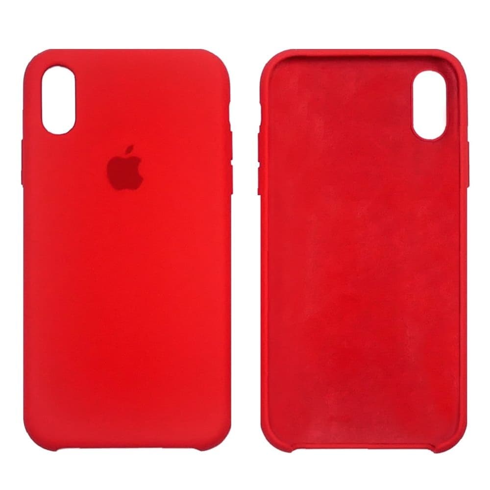 Чехол Apple iPhone XR, силиконовый, Silicone, червоний