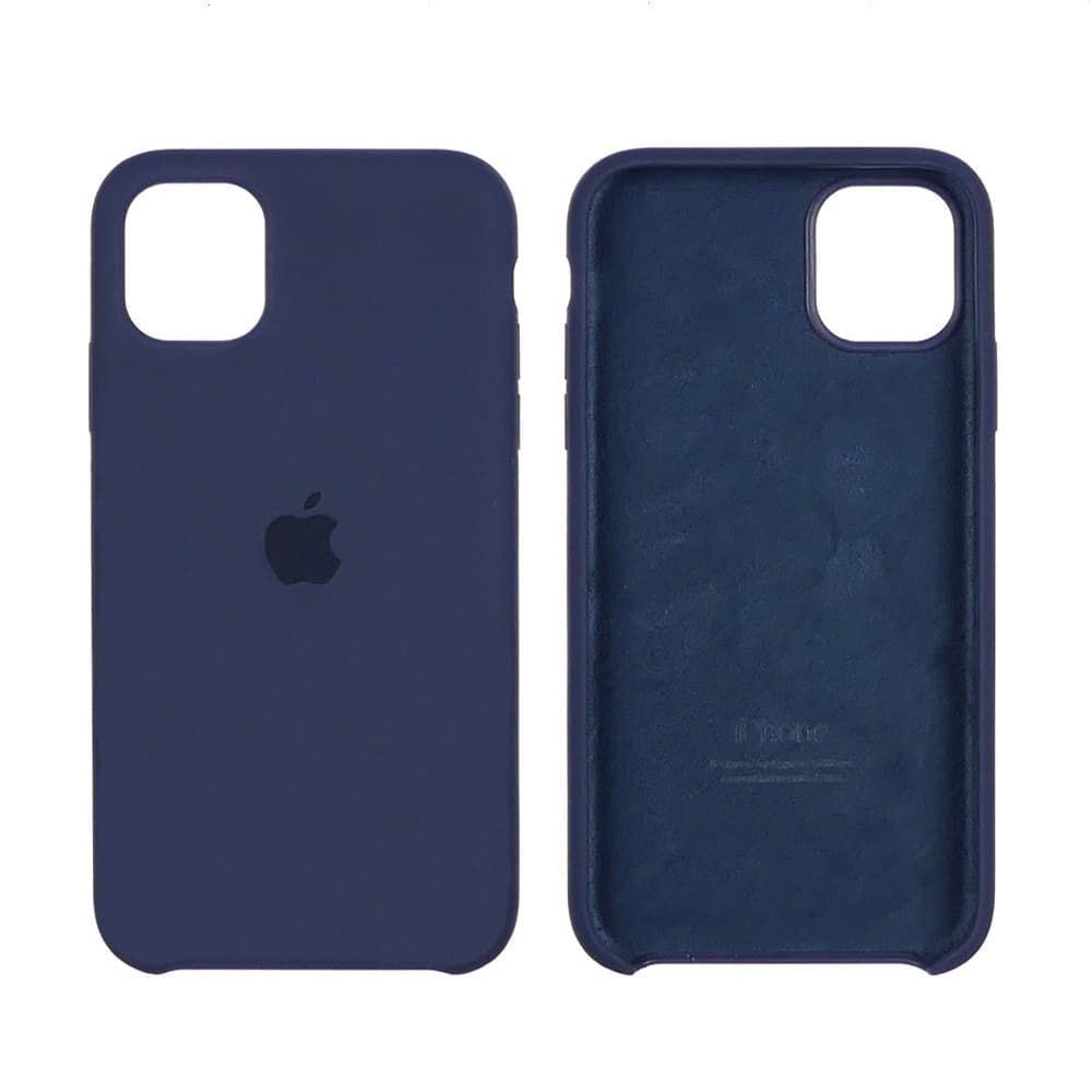 Чехол Apple iPhone 11, силиконовый, Silicone, синій