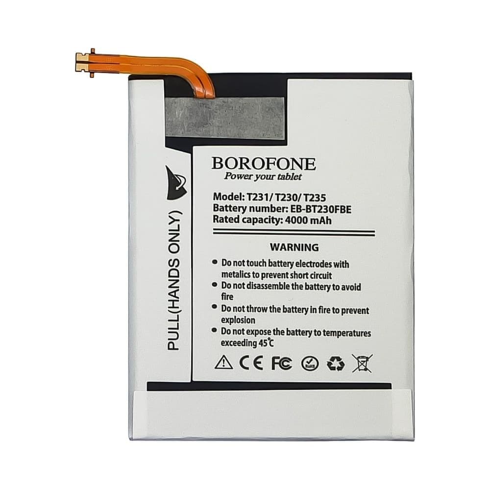 Акумулятор Samsung SM-T230 Galaxy Tab 4 7.0, SM-T231 Galaxy Tab 4 7.0 3G, SM-T235 Galaxy Tab 4 7.0 LTE, EB-BT230FBE, EB-BT230FBT, Borofone | 3-12 міс. гарантії | АКБ, батарея, аккумулятор