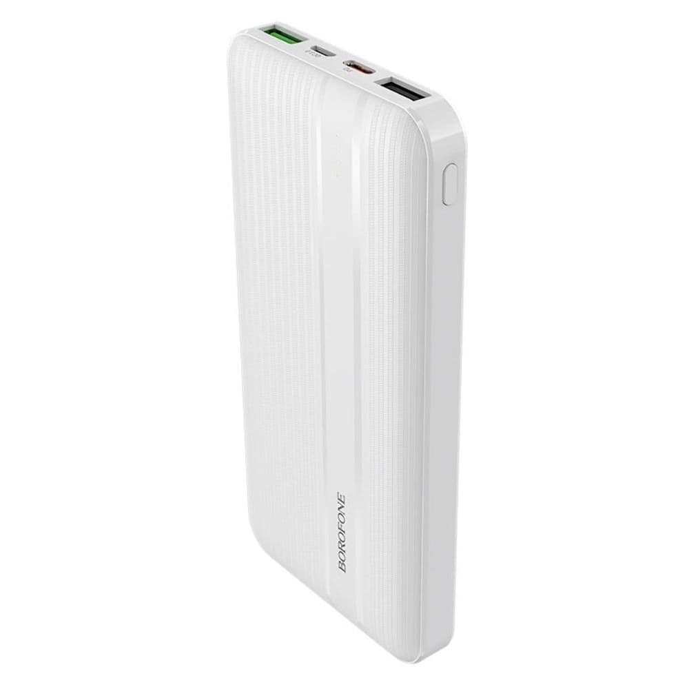 Power bank Borofone BJ9, 10000 mAh, Power Delivery (20 Вт), Quick Charge 3.0, білий