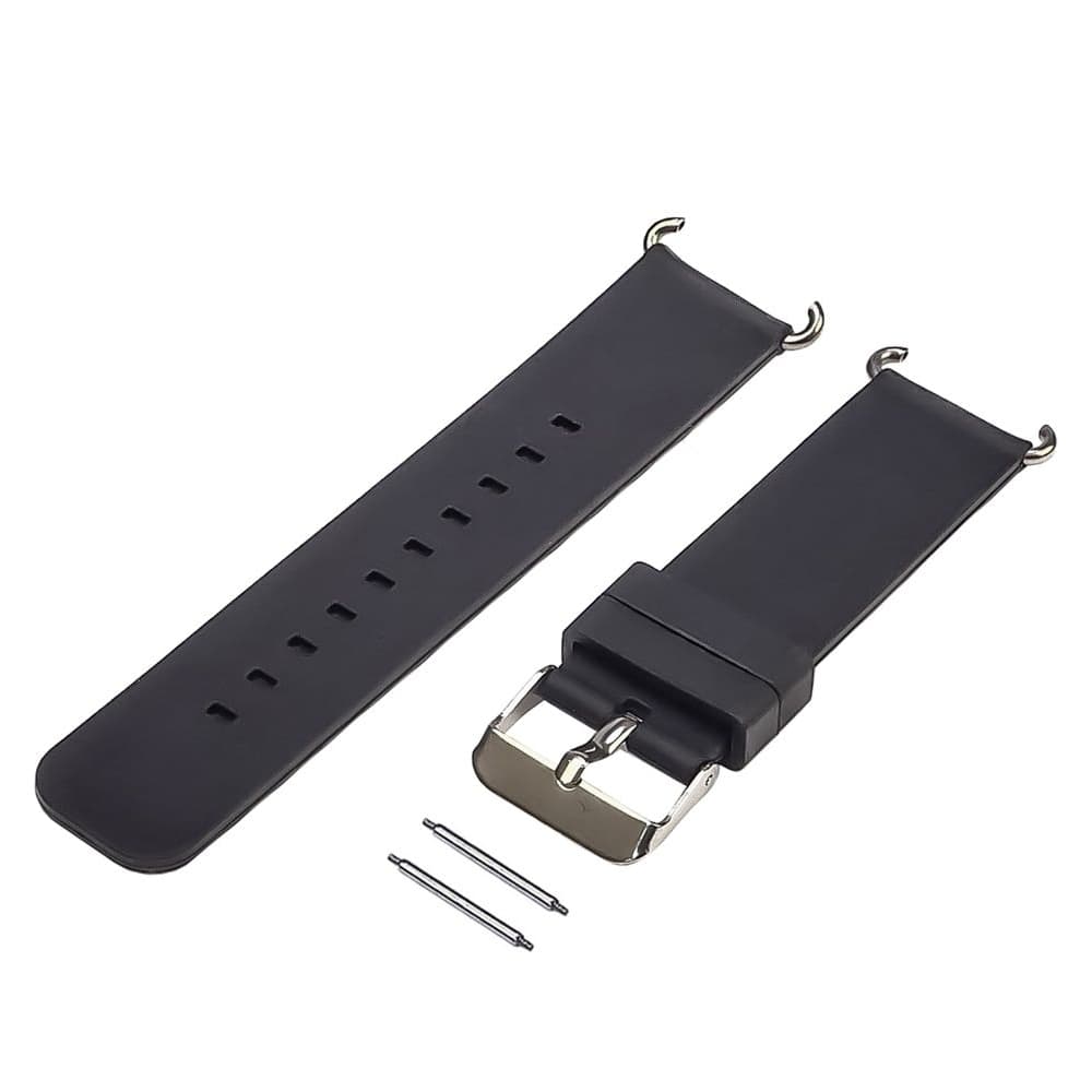 Ремешок детских часов 18 мм, чорний