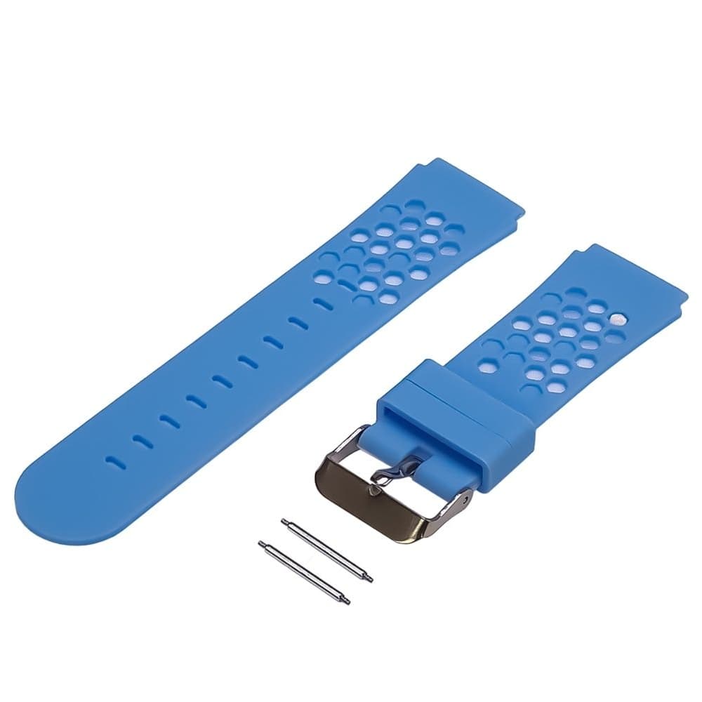 Ремешок детских часов 20 мм, білий, голубой