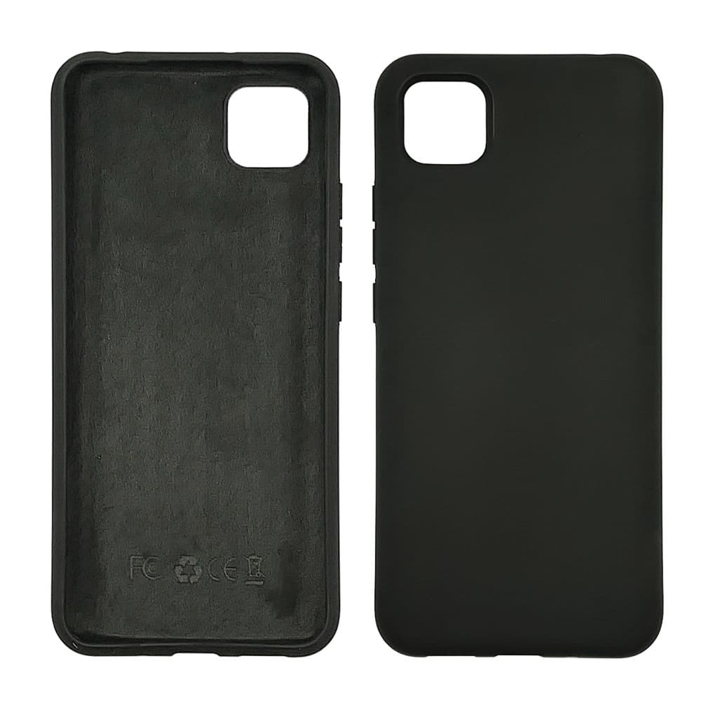 Чехол Xiaomi Poco C3, Redmi 9C, Redmi 10A, силиконовый, Full Nano Silicone, чорний, без отверстия для сканера отпечатка пальца