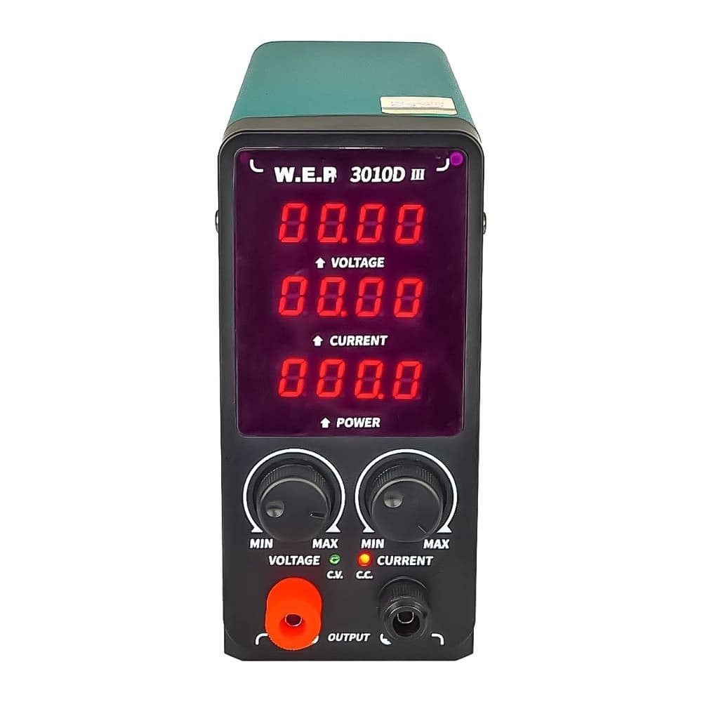 Блок питания WEP 3010D-III, 30V, 10A, импульсный, с цифровой индикацией (V/A/W)