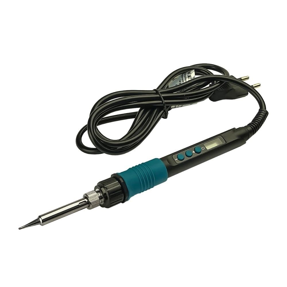 Паяльник WEP 928D-V, жало 900M, термоэлемент Hakko, цифровая индикация, выключатель, регулировка температуры 200-500 °C, 60 Вт, 220 В