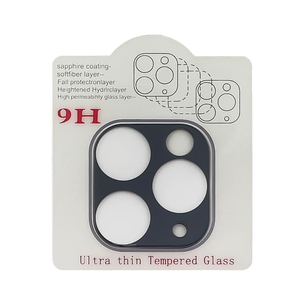 Захисне скло Apple iPhone 11 Pro, iPhone 11 Pro Max, на камеру, iNobi, Full Glue, клей на усій поверхні, 2.5D, зеленое, Midnight Green | Закаленное защитное стекло