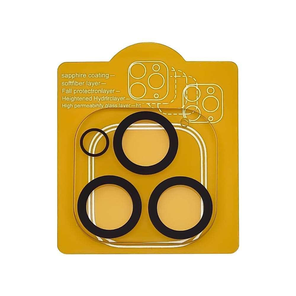 Захисне скло Apple iPhone 13 Pro, iPhone 13 Pro Max, на камеру, iNobi, Full Glue, клей на усій поверхні, прозоре, 2.5D, сумісне з чохлом | Закаленное защитное стекло