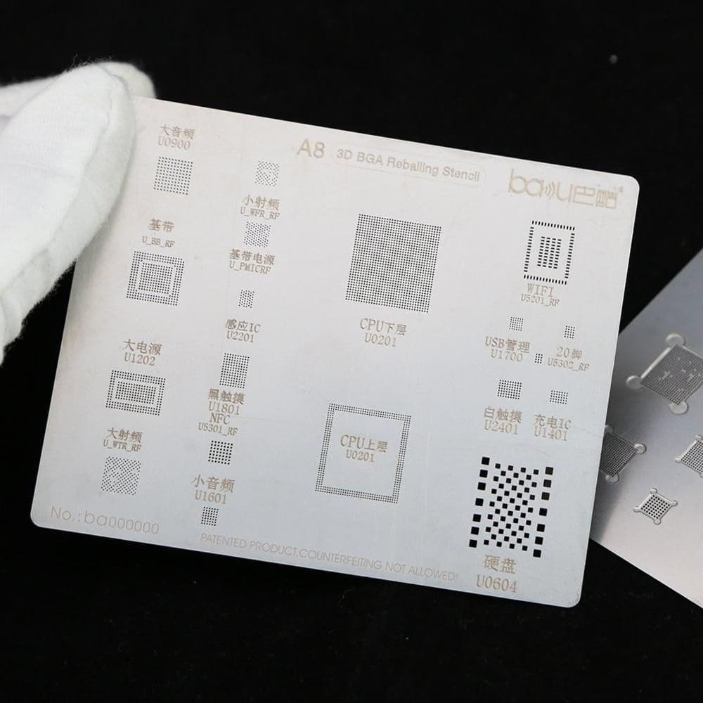 3D BGA-трафарет A8 для iPhone 6, iPhone 6 Plus