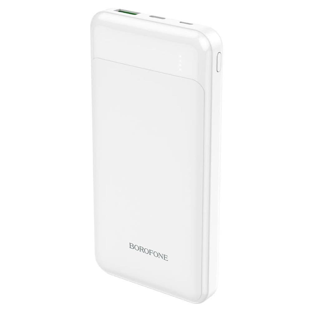 Power bank Borofone BJ19, 10000 mAh, Power Delivery (20 Вт), Quick Charge 3.0, білий