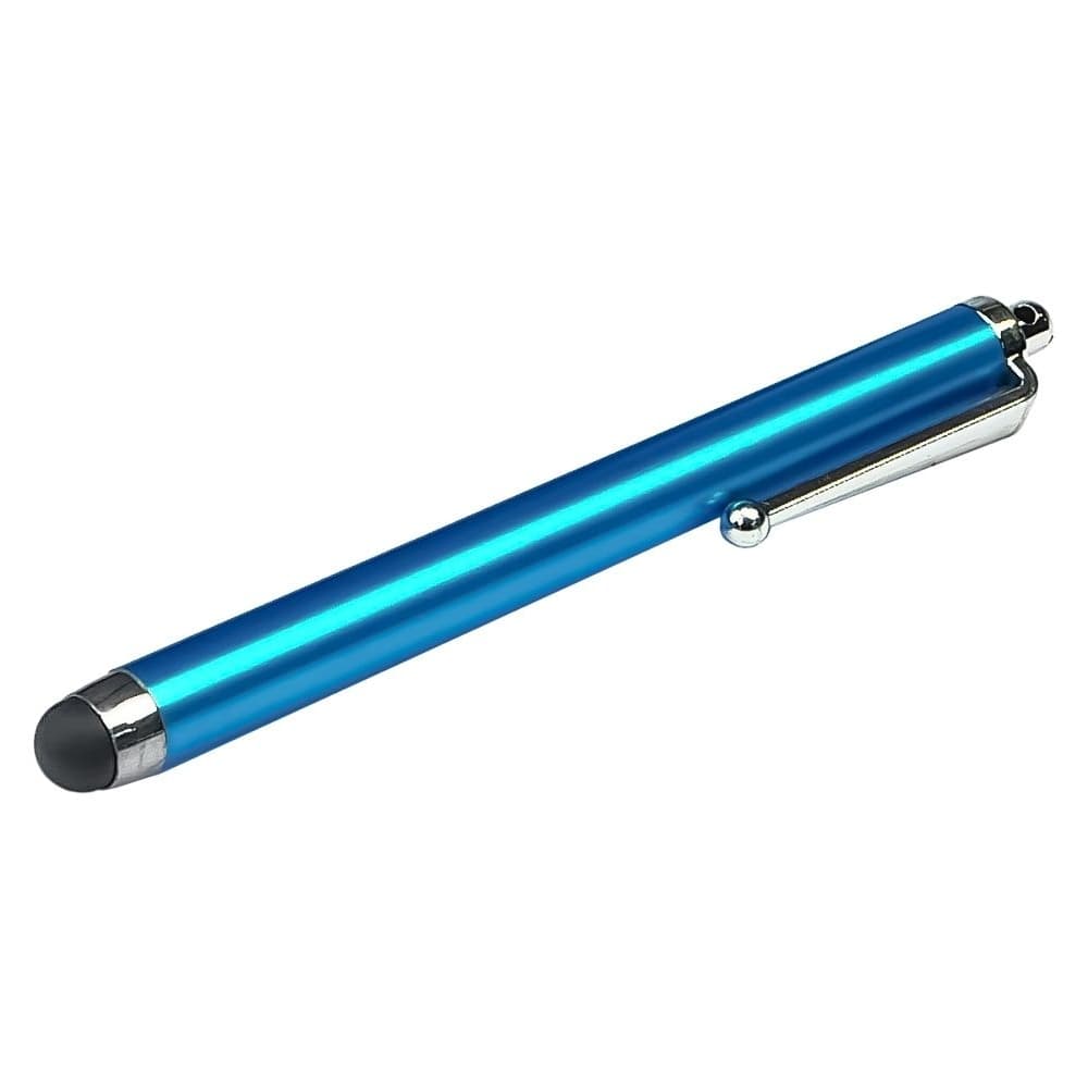 Стилус емкостный, c отверстием для крепления, голубой