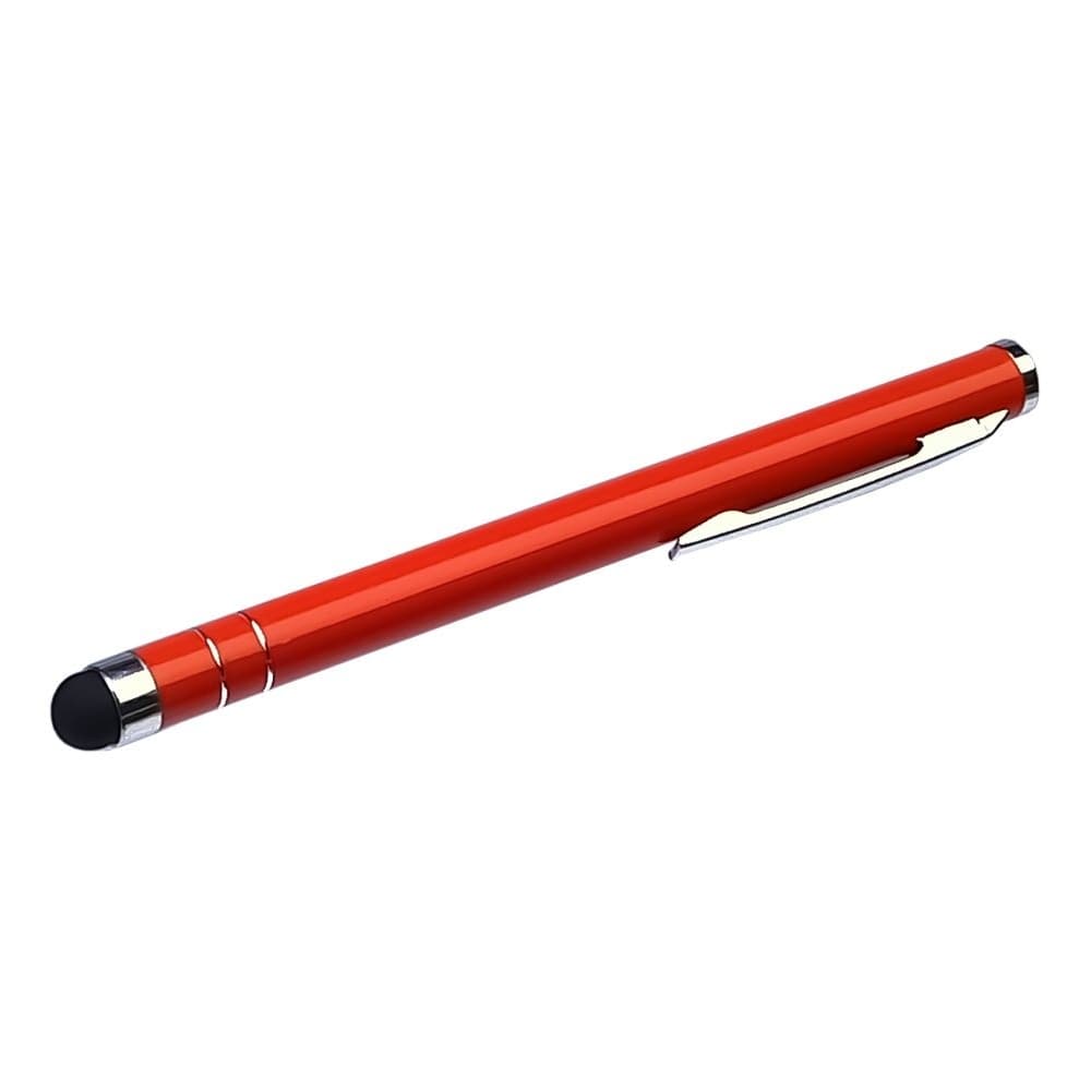 Стилус емкостный, металлический, оранжевый