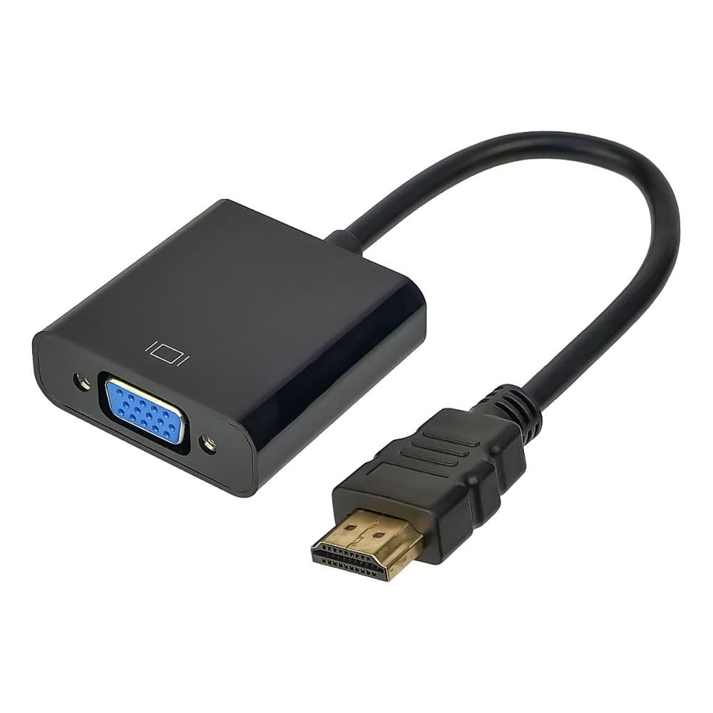 Переходник HDMI на VGA (F), чорний