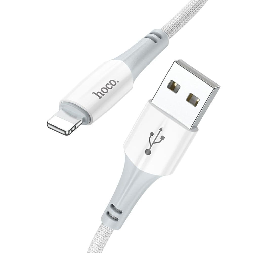USB-кабель Hoco X70, Lightning, 2.4 А, 100 см, білий