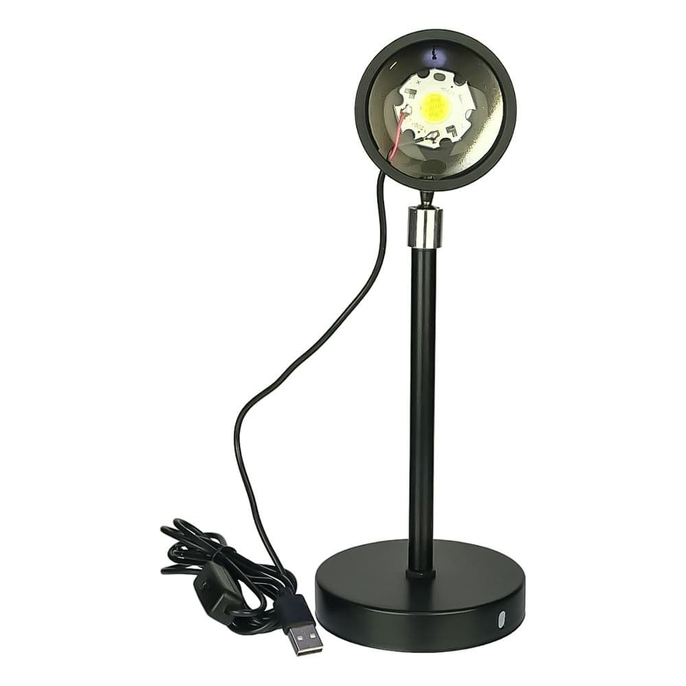 Проекционная лампа монохромная со сменными фильтрами линзы (закат, красный закат, радуга, восход солнца)