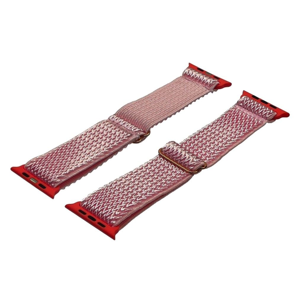 Ремешок нейлоновый для Apple Watch 42/ 44 мм, рожевий, один розмір